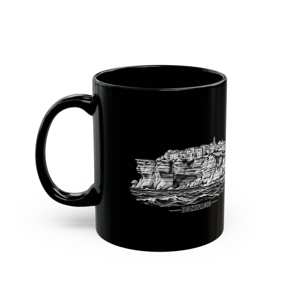 Mug BanditCorse — Bonifacio — Noir — 330 ml