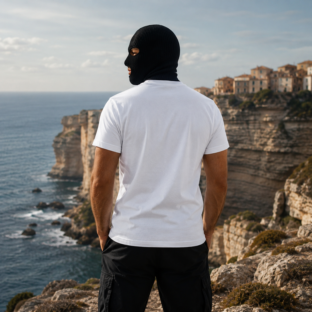 T-shirt Essentiel Blanc — Logo Cœur BanditCorse