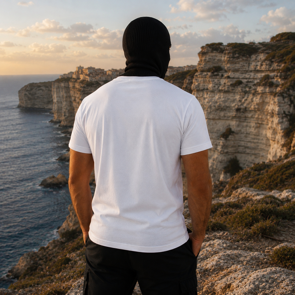 T-shirt Essentiel Blanc — Grand Logo BanditCorse