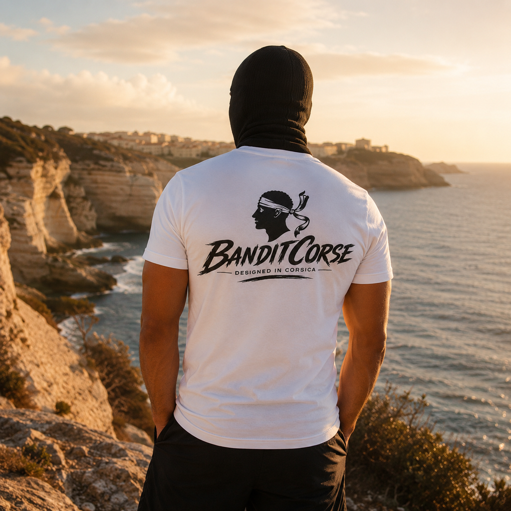 T-shirt Iconique Blanc — Duo BanditCorse