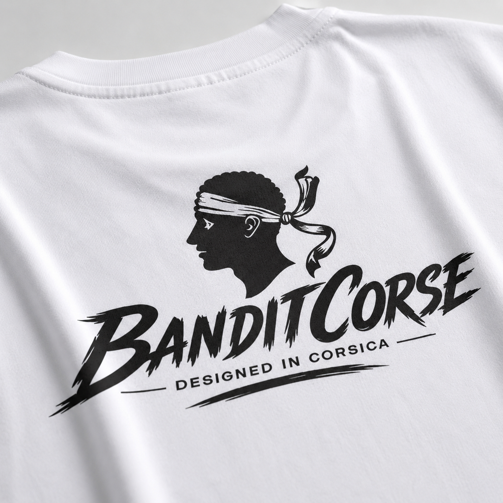 T-shirt Iconique Blanc — Duo BanditCorse