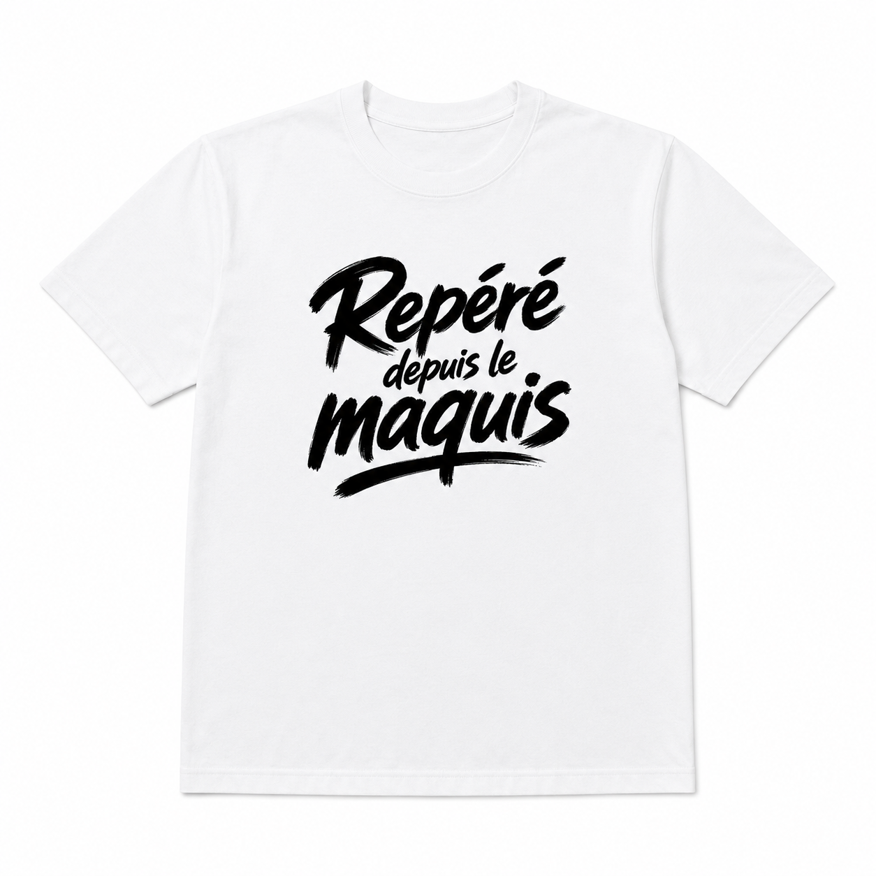 T-shirt Signature Blanc — Repéré depuis le maquis