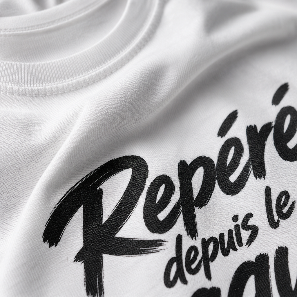 T-shirt Signature Blanc — Repéré depuis le maquis
