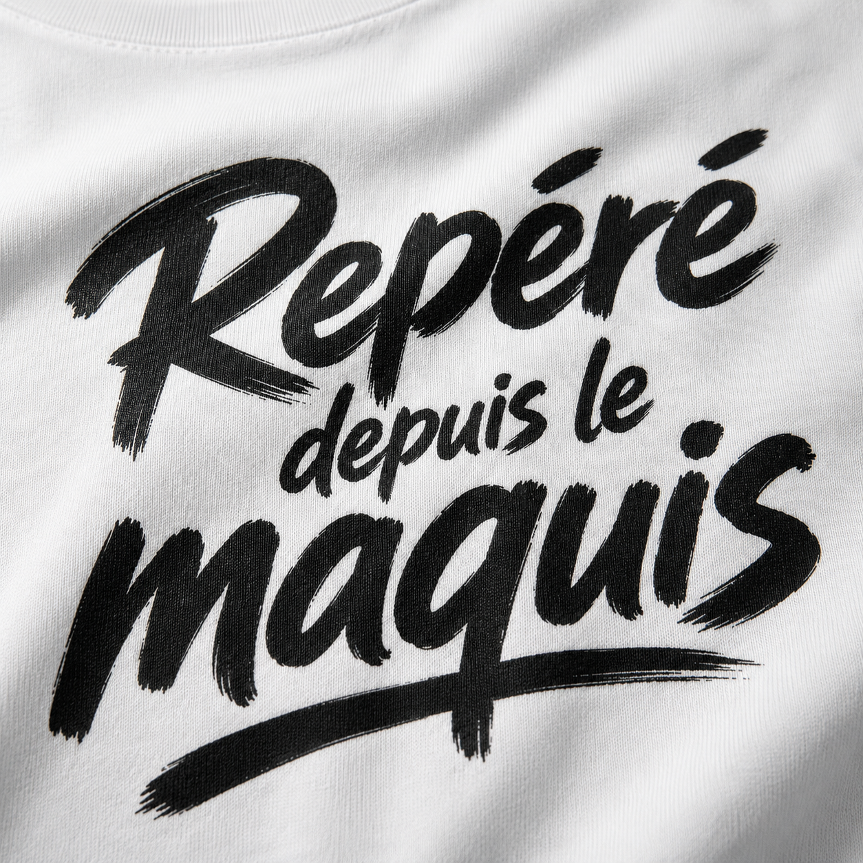 T-shirt Signature Blanc — Repéré depuis le maquis