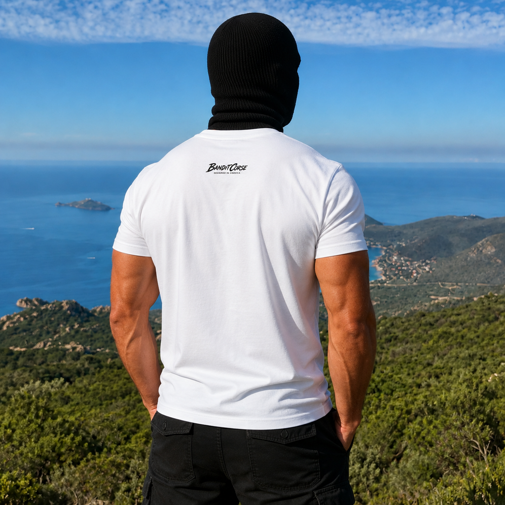 T-shirt Signature Blanc — Priorité au Maquis