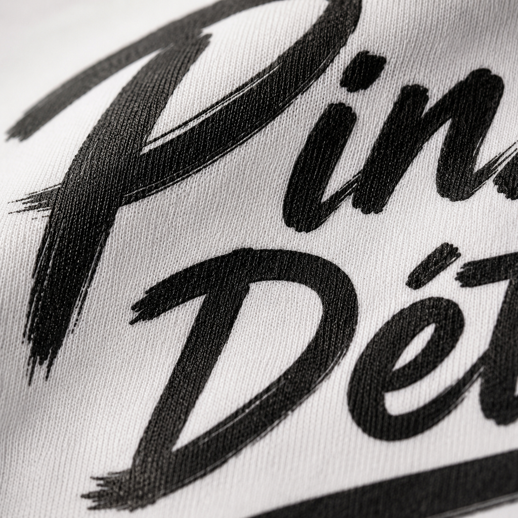 T-shirt Signature Blanc — Pinzutu Détecté