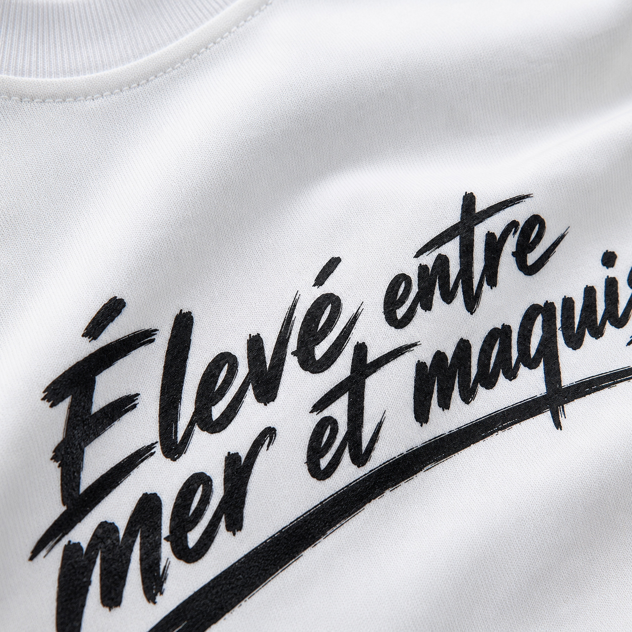 T-shirt Signature Blanc — Élevé entre Mer et Maquis