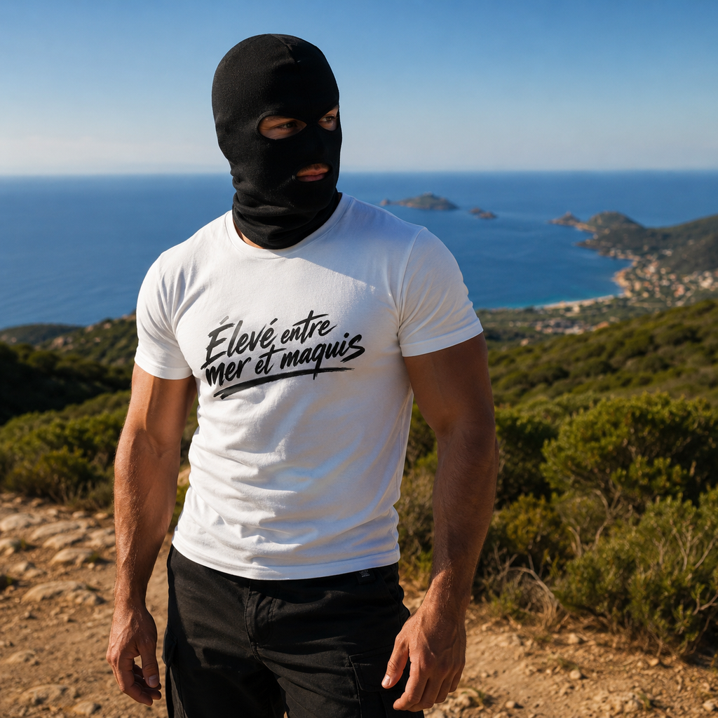 T-shirt Signature Blanc — Élevé entre Mer et Maquis