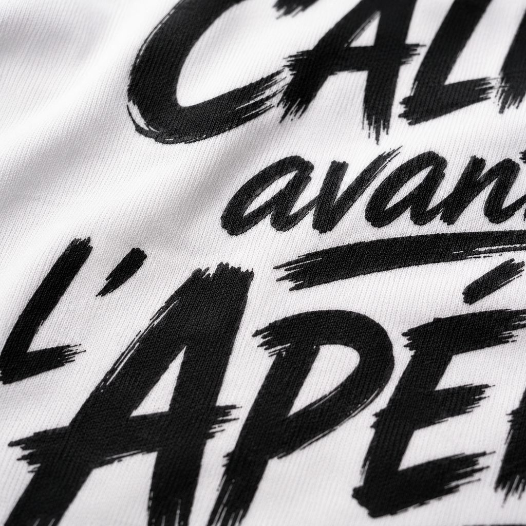 T-shirt Signature Blanc — Le Calme Avant l’Apéro