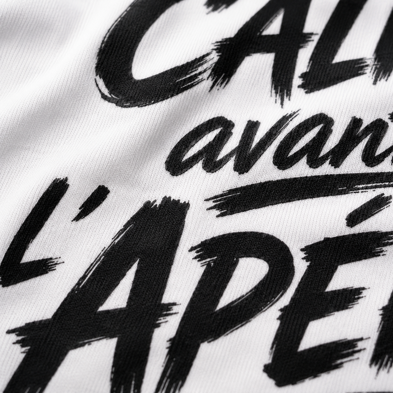 T-shirt Signature Blanc — Le Calme Avant l’Apéro