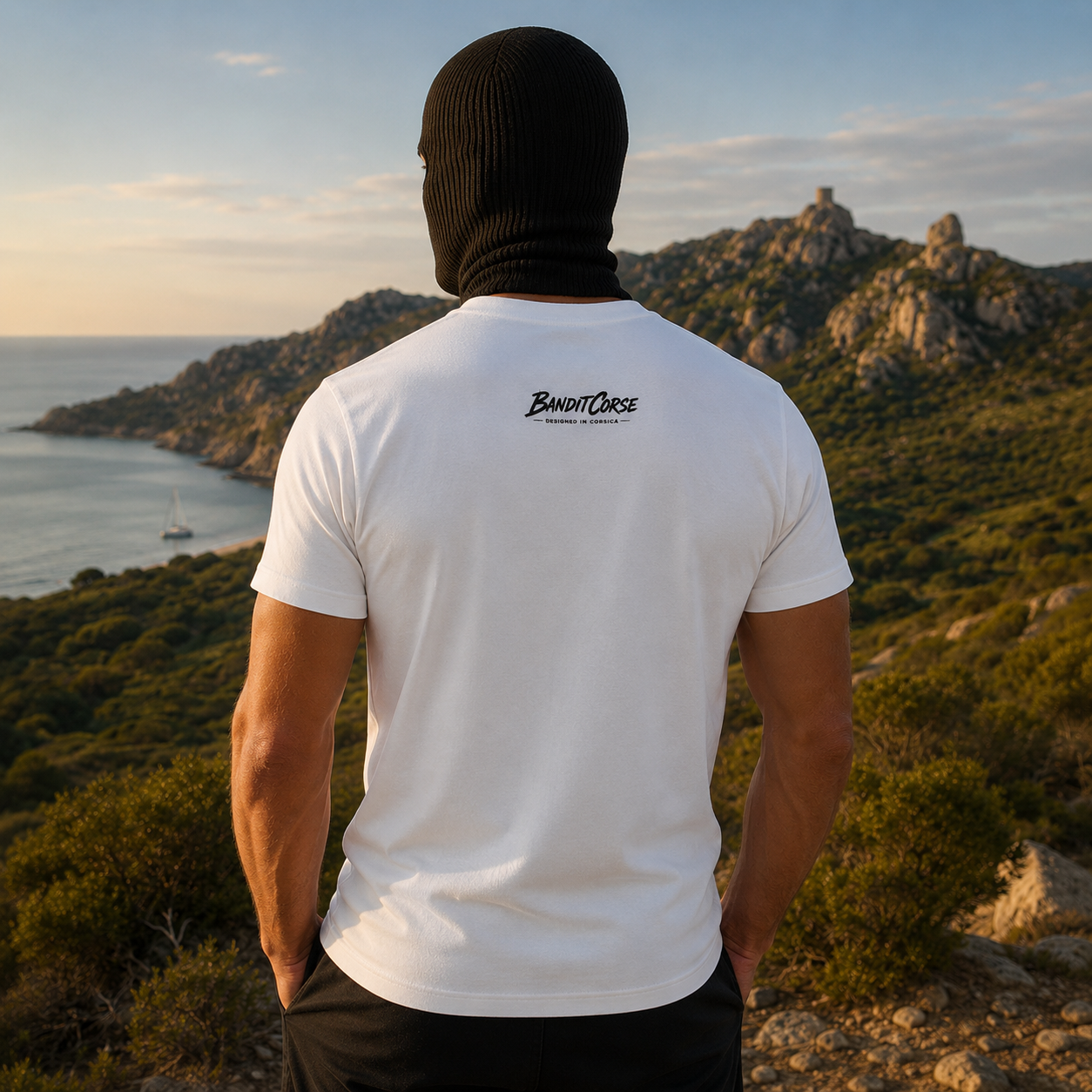 T-shirt Signature Blanc – Mode Corse activé