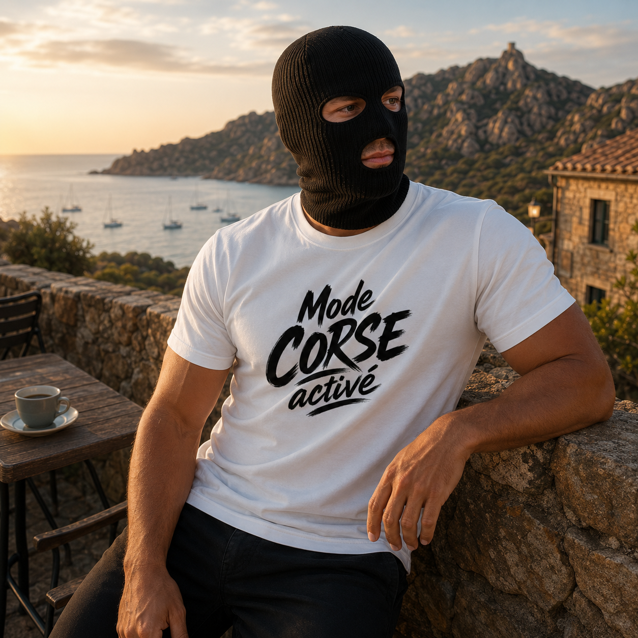 T-shirt Signature Blanc – Mode Corse activé