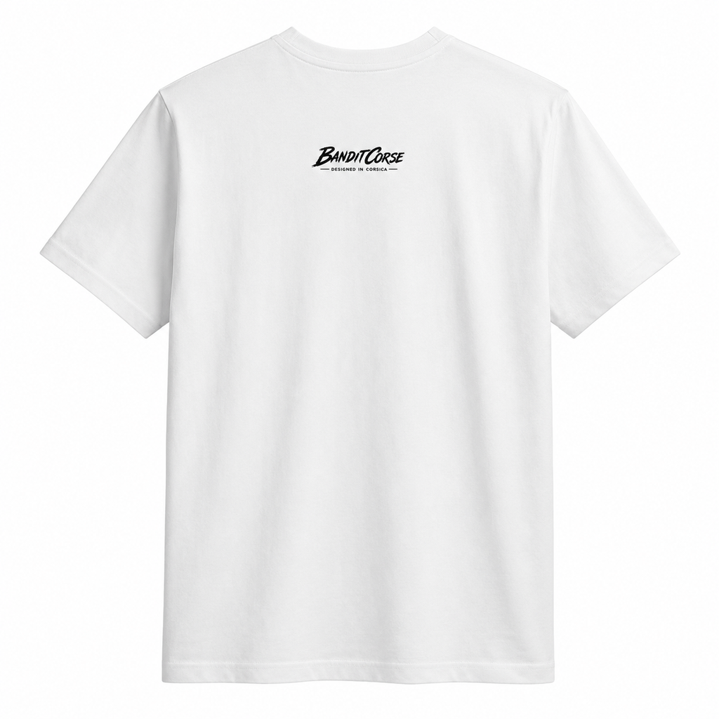 T-shirt Signature Blanc — Pas besoin de courir, on est déjà arrivés