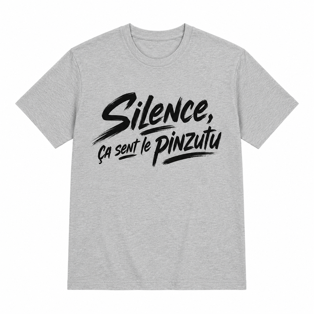 T-shirt Signature — Silence, ça sent le pinzutu
