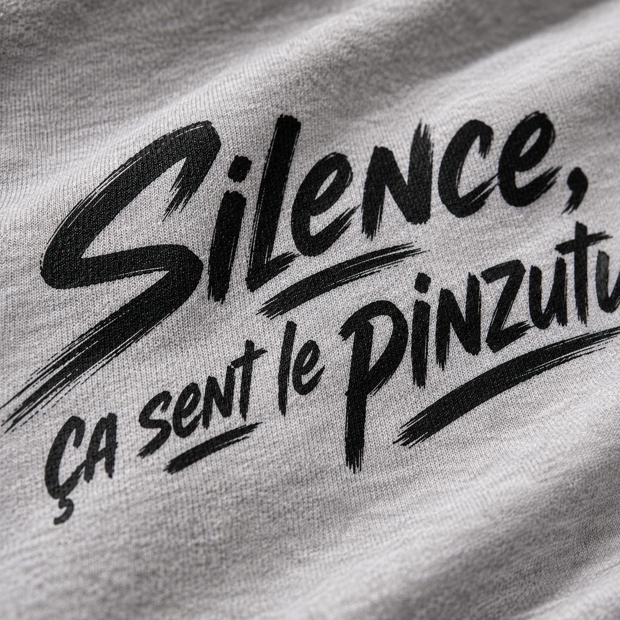 T-shirt Signature — Silence, ça sent le pinzutu
