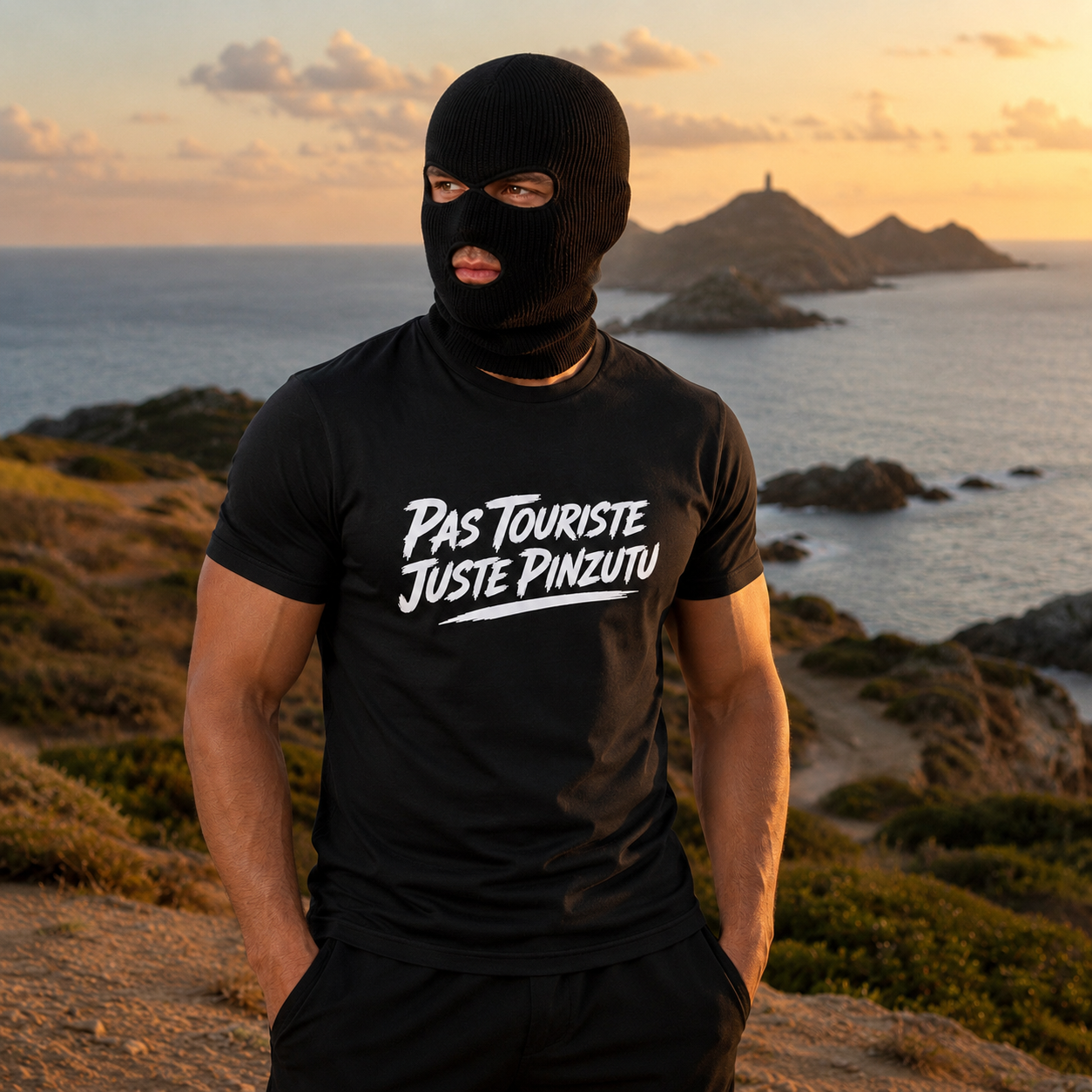 T-shirt Signature — Pas Touriste, Juste Pinzutu