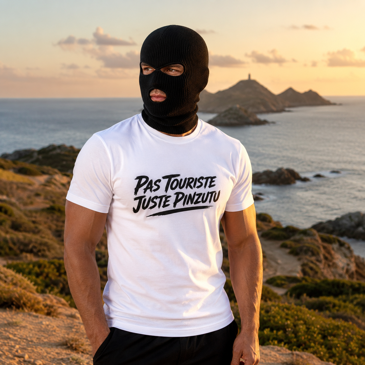 T-shirt Signature — Pas Touriste, Juste Pinzutu