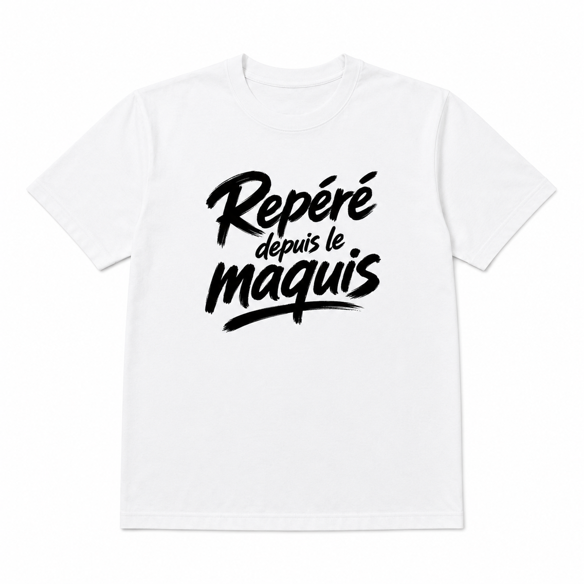 T-shirt Signature — Repéré depuis le maquis