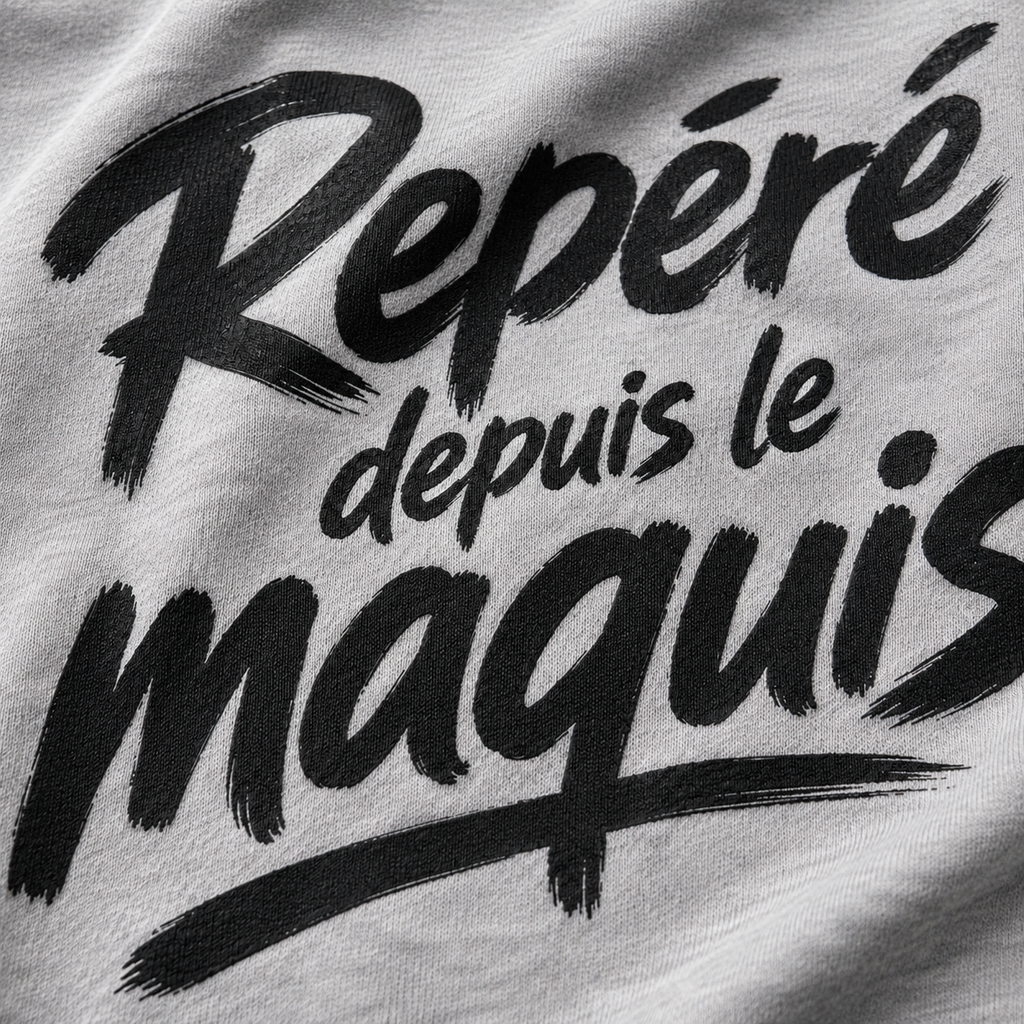 T-shirt Signature — Repéré depuis le maquis