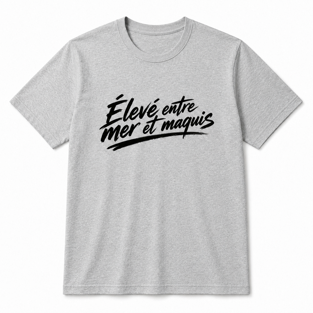 T-shirt Signature — Élevé entre Mer et Maquis