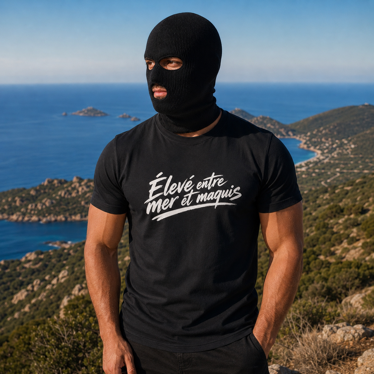 T-shirt Signature — Élevé entre Mer et Maquis