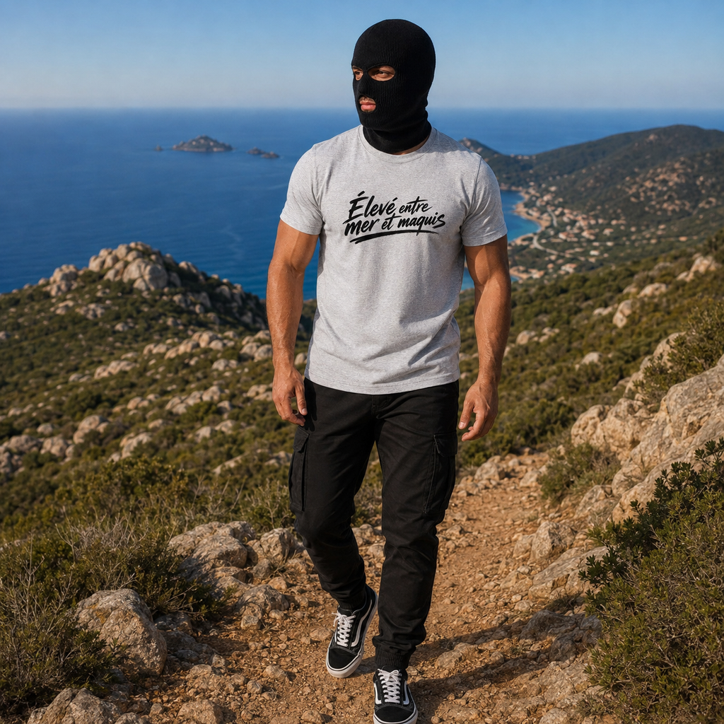 T-shirt Signature — Élevé entre Mer et Maquis