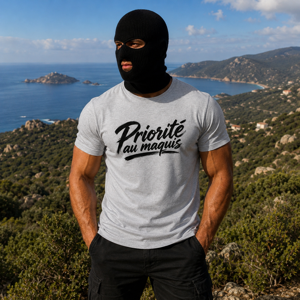 T-shirt Signature — Priorité au Maquis