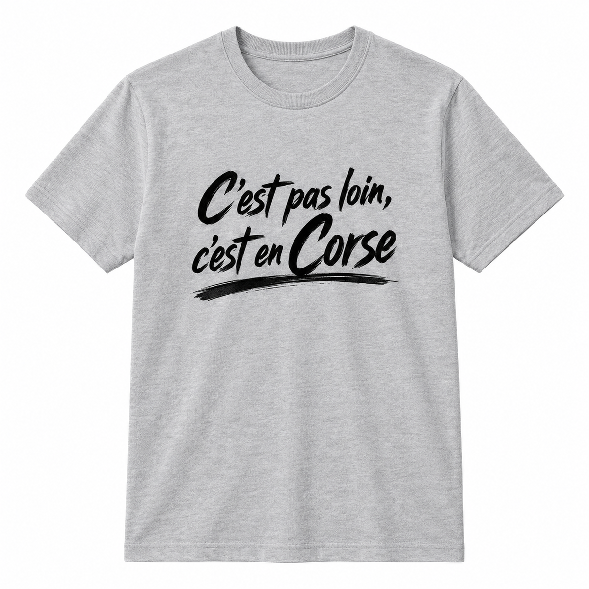 T-shirt Signature — C’est pas loin, c’est en Corse