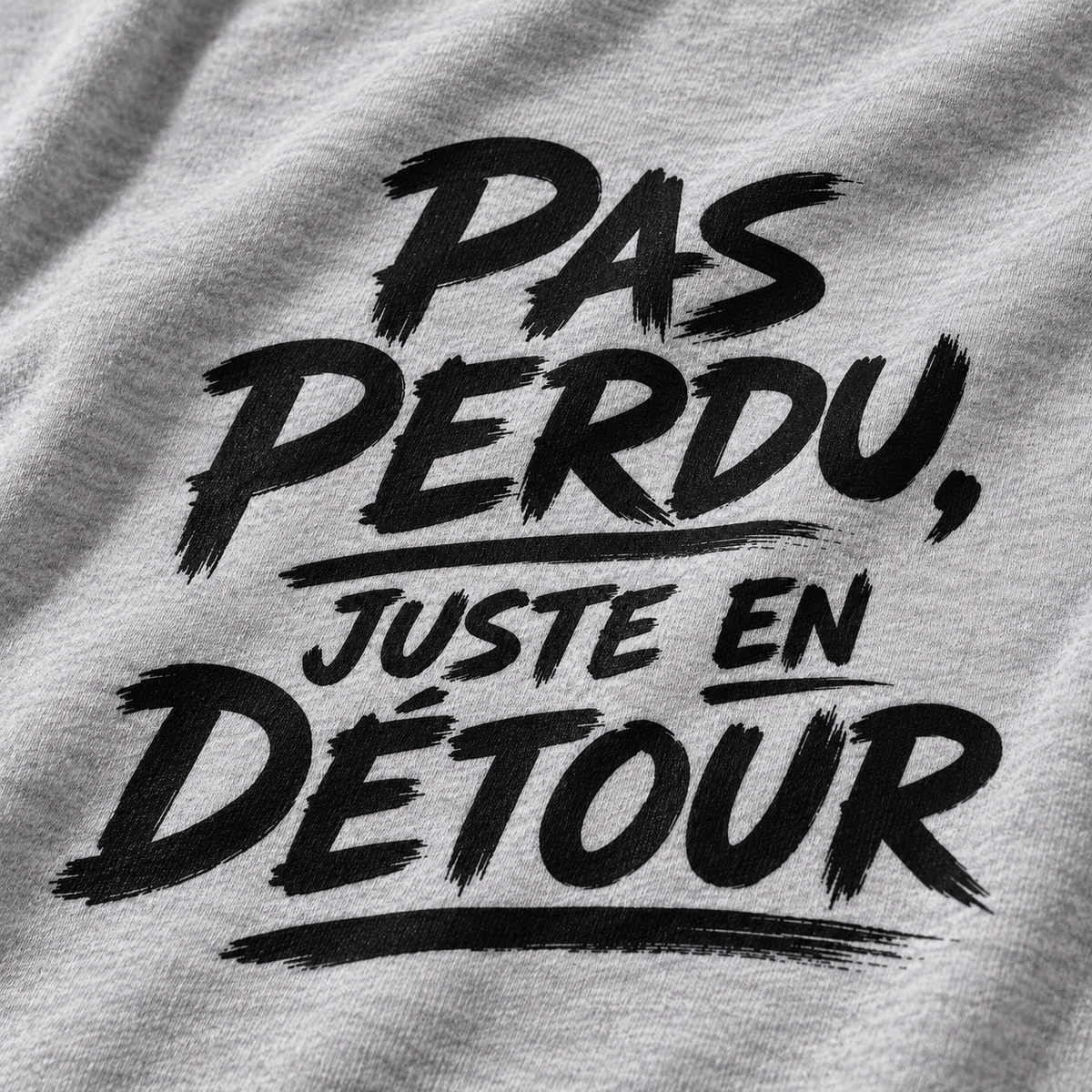 T-shirt Signature — Pas perdu, juste en détour
