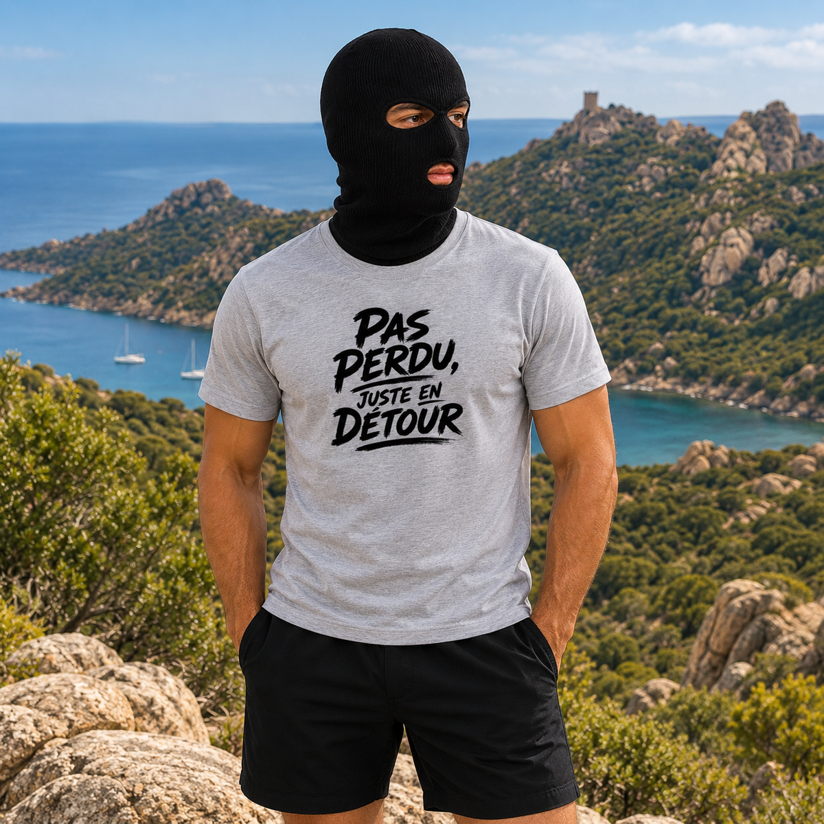 T-shirt Signature — Pas perdu, juste en détour