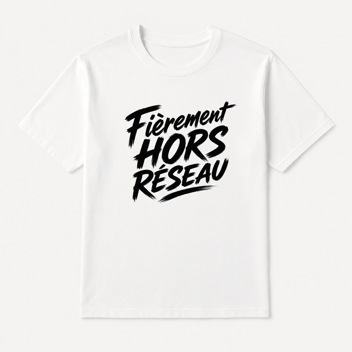 T-shirt Signature — Fièrement hors réseau