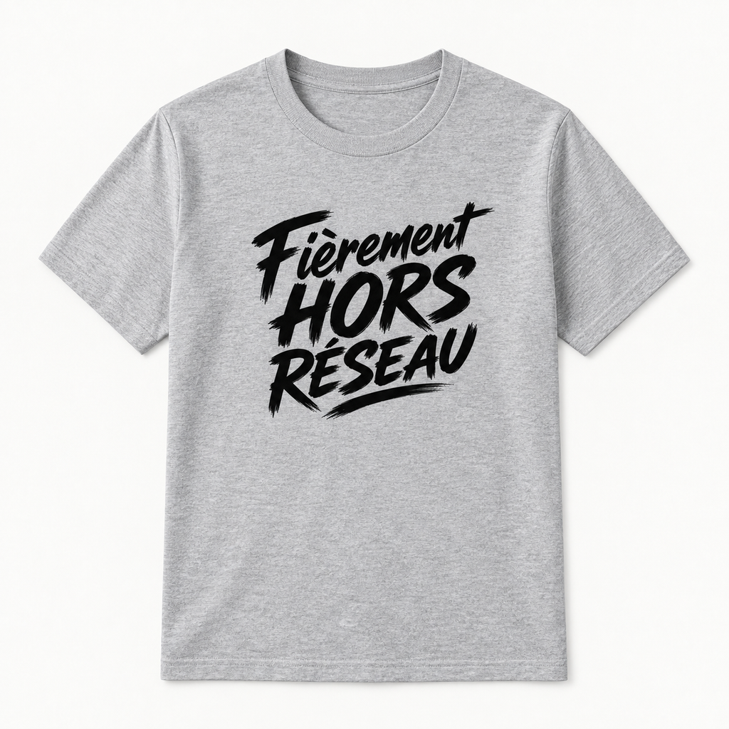 T-shirt Signature — Fièrement hors réseau