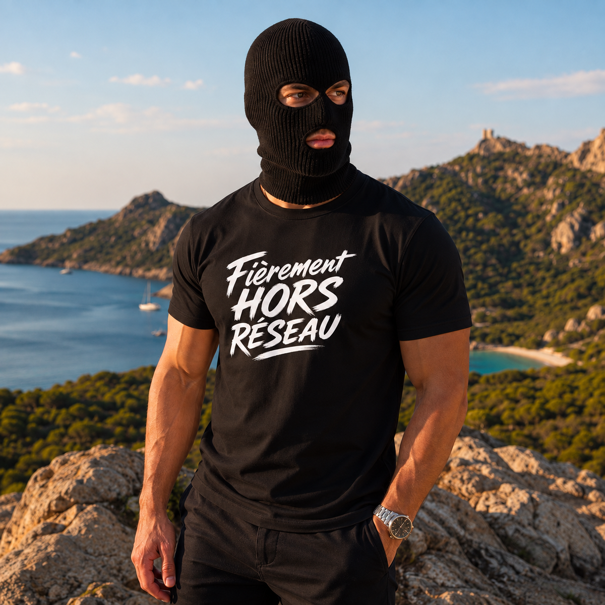 T-shirt Signature — Fièrement hors réseau