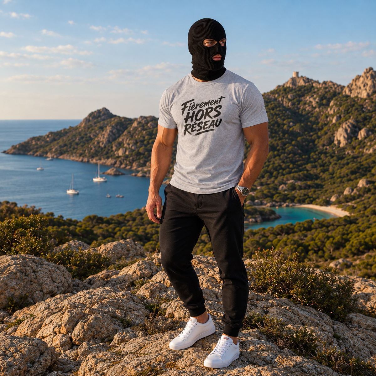 T-shirt Signature — Fièrement hors réseau