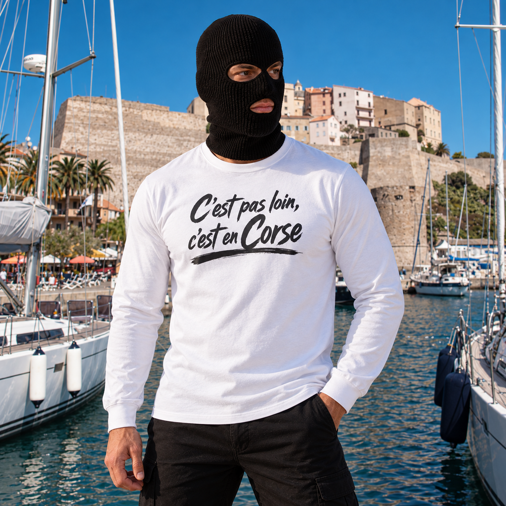 T-shirt manches longues — C’est pas loin, c’est en Corse