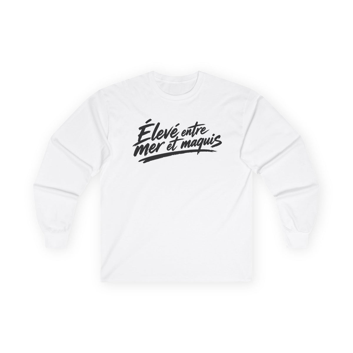 T-shirt manches longues — Élevé entre Mer et Maquis