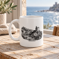 Mug blanc BanditCorse — Erbalunga ; mise en scène numérique