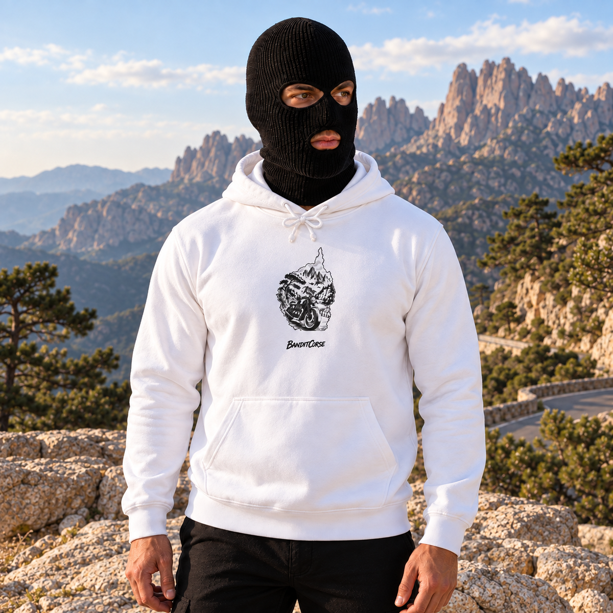 Sweat à capuche — Route de Bavella