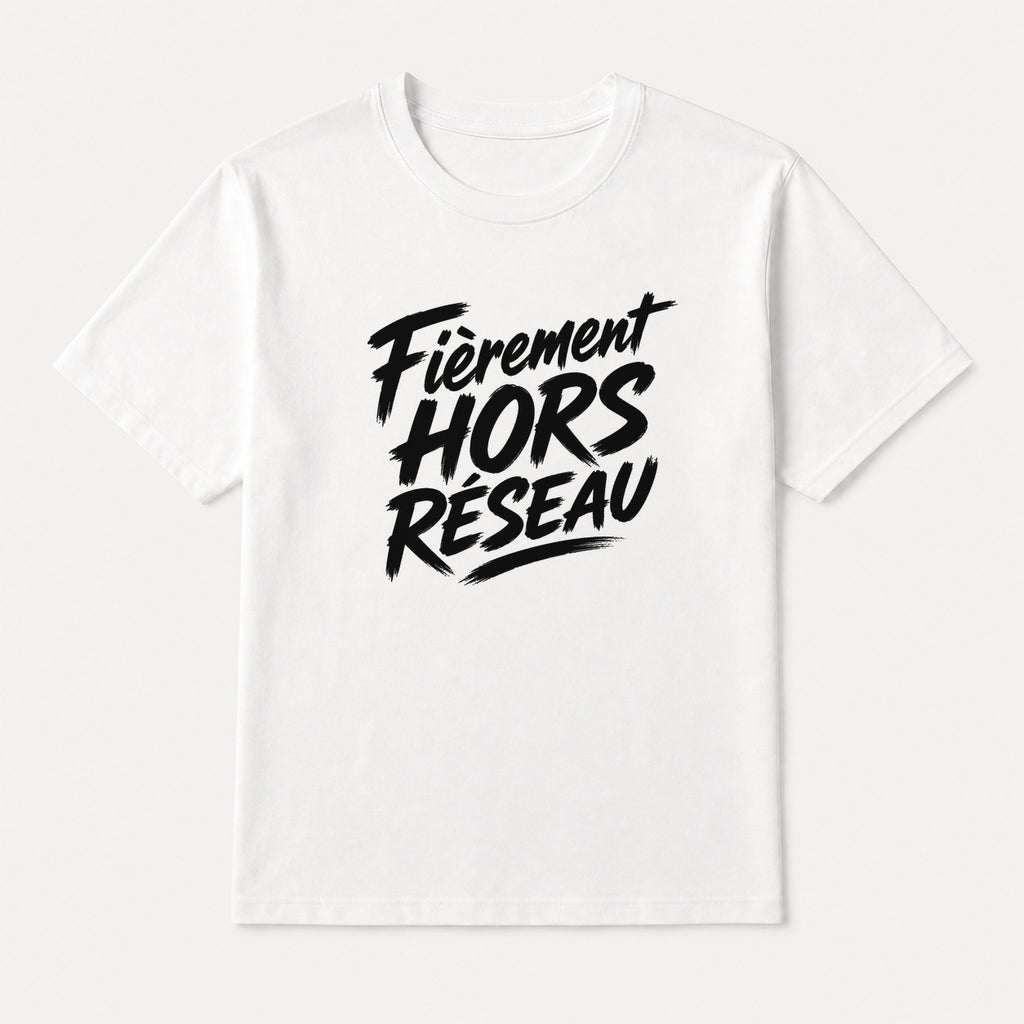 T-shirt Signature — Fièrement hors réseau