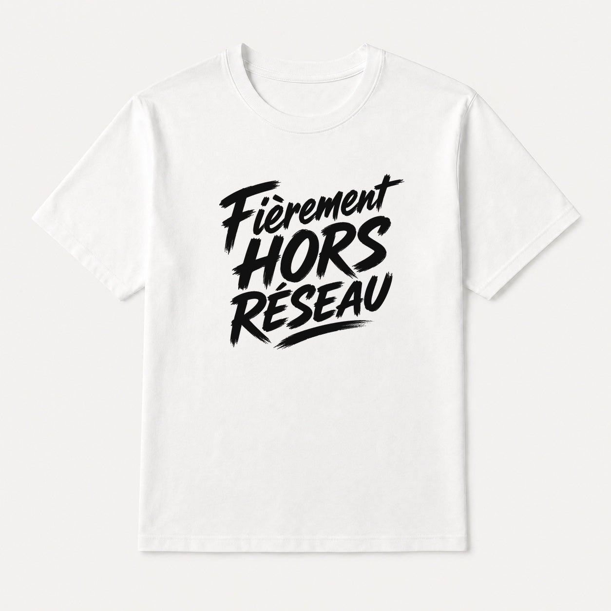 T-shirt Signature — Fièrement hors réseau