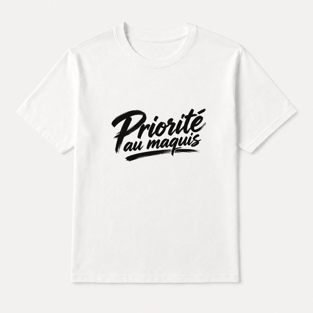 T-shirt Signature — Priorité au Maquis