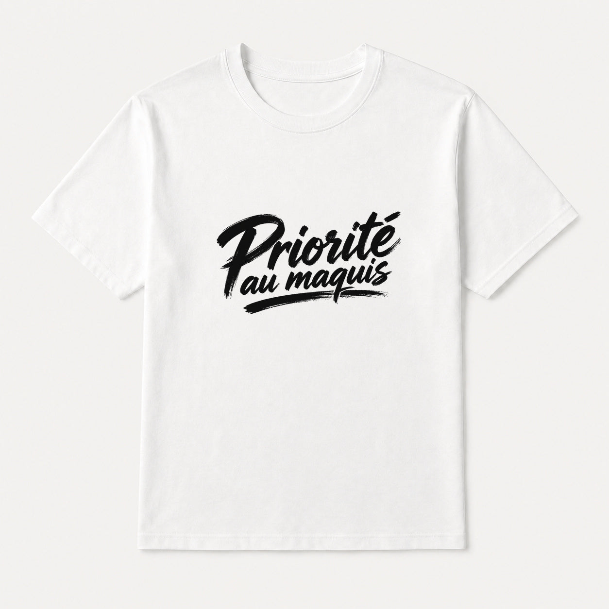 T-shirt Signature — Priorité au Maquis