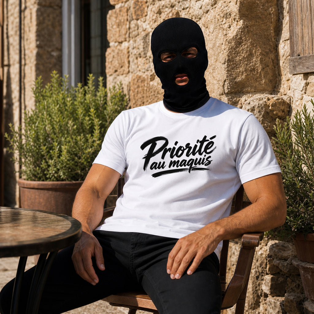 T-shirt Signature — Priorité au Maquis