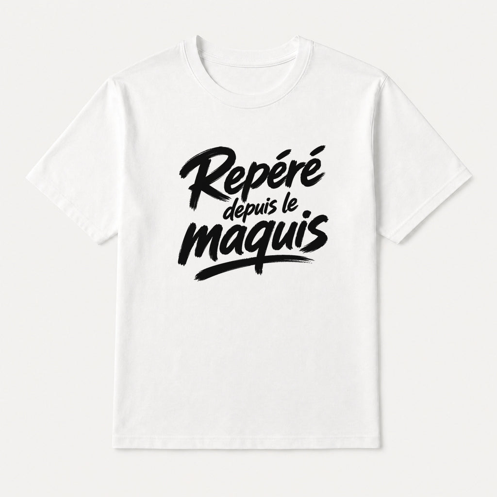 T-shirt Signature — Repéré depuis le maquis
