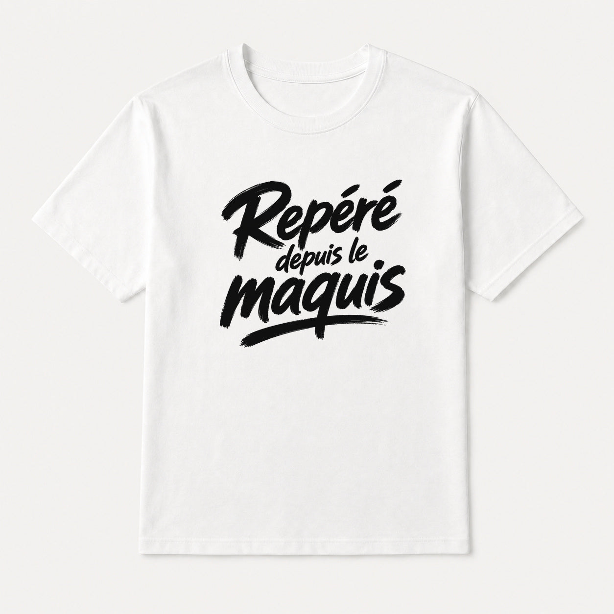 T-shirt Signature — Repéré depuis le maquis