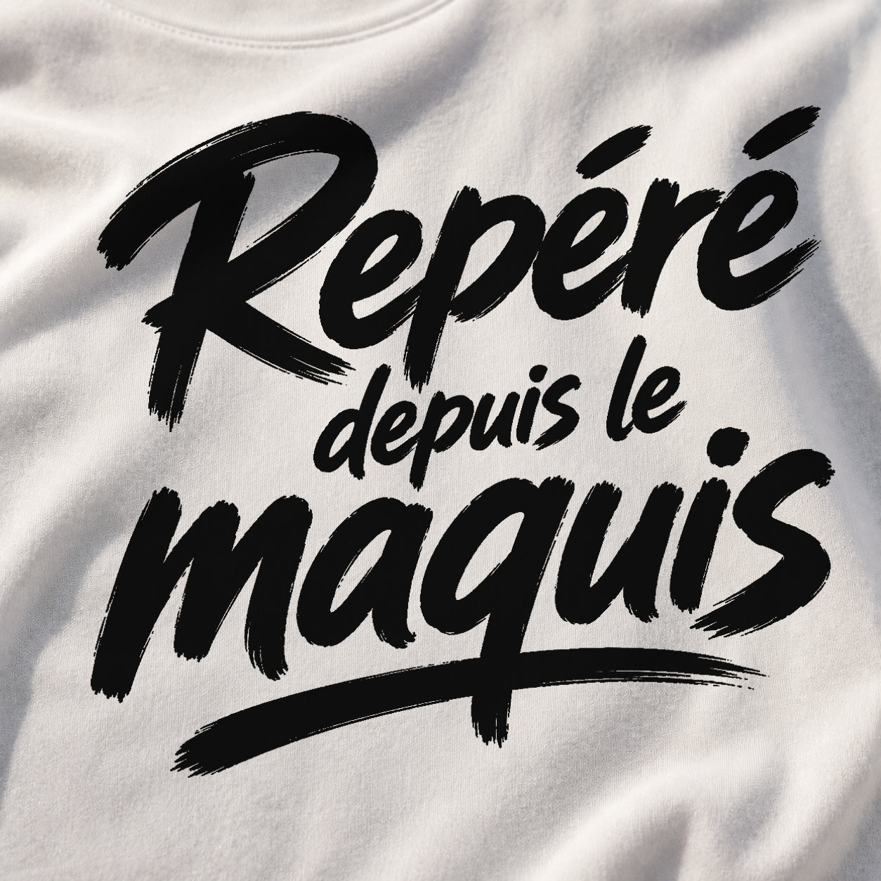 T-shirt Signature — Repéré depuis le maquis