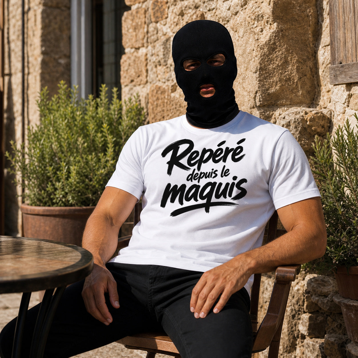T-shirt Signature — Repéré depuis le maquis